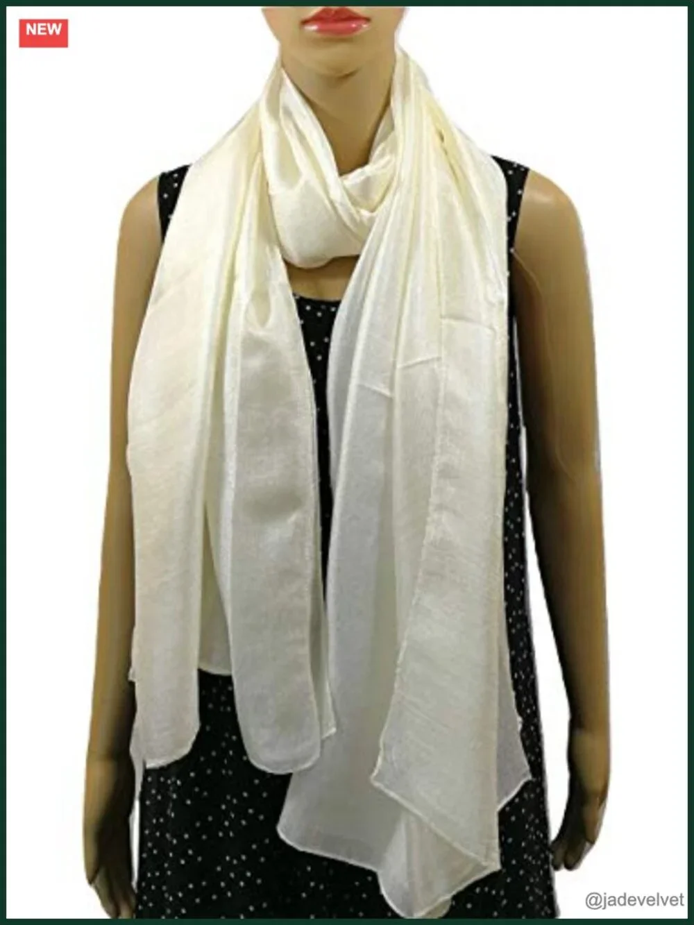 Solid Color Silk Feel Large Scarf Shawl Wrap